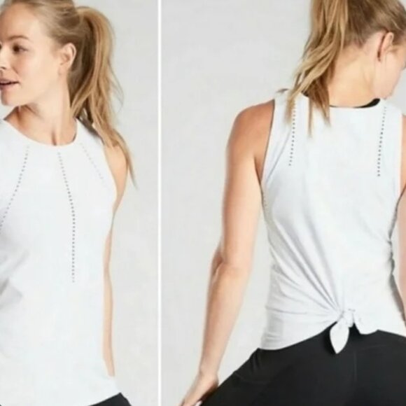 Athleta Foothill White Tank Top - Picture 1 of 9